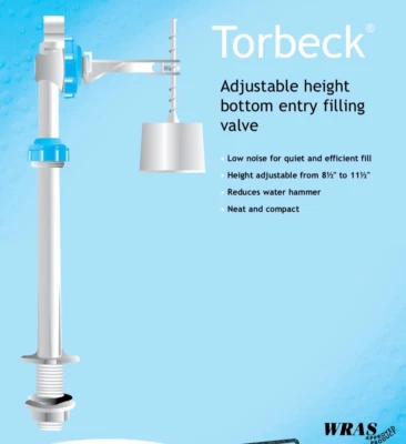 Válvula de enchimento de esfera de entrada inferior Opella Torbeck 1/2" altura ajustável B661AT - Imagem 1 de 4