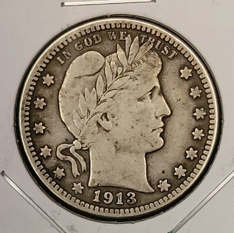 1913 Barber quarter, VF Cover
