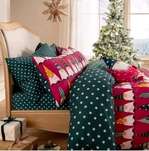 CRISTMAS TRADITIONAL GONKS DOUBLE DUVET COVER BEDDING SET REVERSIBLE GIFT . - Picture 1 of 3