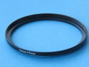 72mm to 77mm Step Up Step-Up Ring Camera Filter Adapter Ring 72-77mm - Picture 1 of 3