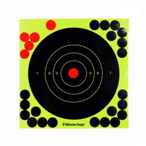 Objetivos de disparo 8 "adhesivo objetivo disparo rifle rango papel objetivo - Imagen 1 de 7