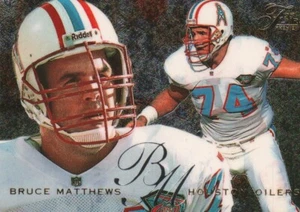 1995 Fleer Flair Preview #12 - Bruce Matthews - Houston Oilers 95-580 - Picture 1 of 2