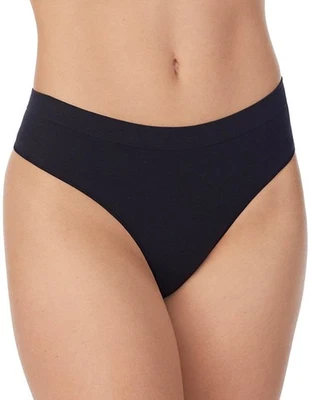 Panty Tanga On Gossamer Cabana Sin Costuras Para Mujer Grande Negro Pull-On Foto 1 de 4