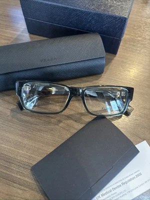 NUEVO Auténtico Marco de Anteojos para Hombre PRADA PR B09V 25A1O1 Verde Transparente 55MM Foto 1 de 4