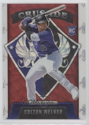 2022 Panini Chronicles Crusade Ruby Wave Prizm /199 Colton Welker #14 Rookie RC - Image 1 of 2