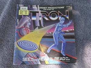 Walt Disney Productions “The Story of Tron" Read Along Book Rare Hard To Find - Picture 1 of 5