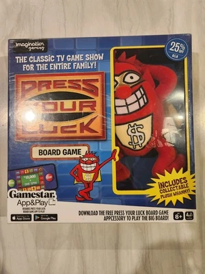 NEW Press Your Luck Classic TV Board Game Collectible Plush Whammy! + Card Game - Image 1 of 4