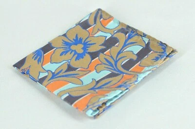 Lord R Colton Masterworks Tripoli Cafe Navy Floral Silk Pocket Square - $75 New - Image 1 of 3