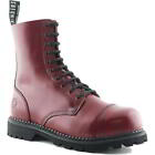 Grinders Hunter Mens Womens Red Steel Toe Cap Lace Up Safety Boots Size 3-13