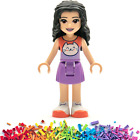 ?? New Lego Friends - Emma Medium Lavender Skirt Coral Minifigure From 41450
