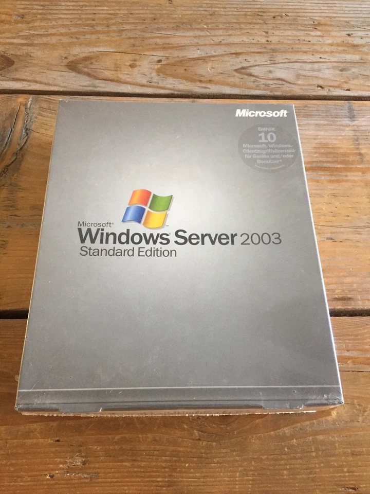 MS Windows Server 2003 Standard Edition, mit 10 Clients, Deutsch  - Bild 1 von 3