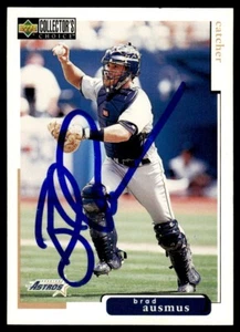 1998 Collector's Choice Brad Ausmus Auto Houston Astros #131 COA Card Signed - Picture 1 of 2