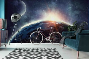3D Space Planet Self-adhesive Removeable Wallpaper Wall Mural - Picture 1 of 9