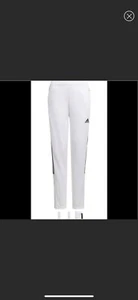 New adidas Girl's Tiro Track Pants, Large 13/14, white - Picture 1 of 6