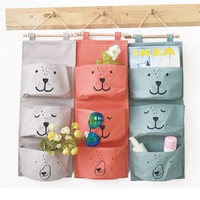 Wall Hanging Storage Bag Closet Pouch Toys Books Cosmetic Sundries Organizer
