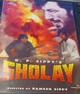 Sholay - Sanjeev Kumar, Amitabh Bachchan (DVD, 2005) Eros Brand New and Sealed - Picture 1 of 2