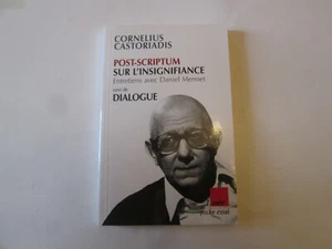 POST-SKRIPTUM ÜBER DIE BEDEUTUNGSLOSIGKEIT ..CORNELIUS CASTORIADIS - Bild 1 von 1