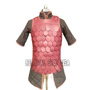 Renaissance Leather Armor, Leather scale armor for medieval costumes newyeargift - Picture 1 of 13