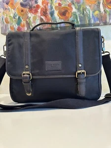 TED BAKER London Rooks Messenger Black Bag Designer Men's Laptop Bag Used.  48 - Picture 1 of 24