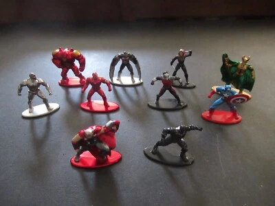 Boneco de metal fundido Marvel Nano Metalfigs (2") (lote de 10 peças) super-heróis - Imagem 1 de 4
