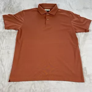 Tom Beckbe Dark Orange Short Sleeve Men's Medium Costal Polo Designed in Alabama - Picture 1 of 8
