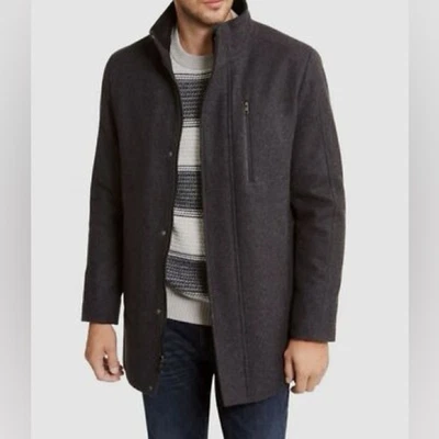 Calvin Klein Gray Wool Jacket Overcoat Insulated Coat Car Coat Men's 3X - Image 1 of 4