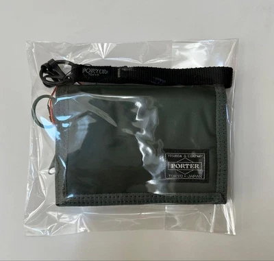 Cartera Porter Cápsula Caqui Triple Cuero Genuino Nueva Foto 1 de 4