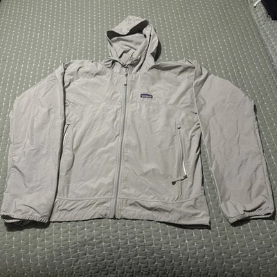 Patagonia Rain Jacket Men’s Large Gray Polyester & Nylon Jacket Preowned Zip-up - Image 1 of 4