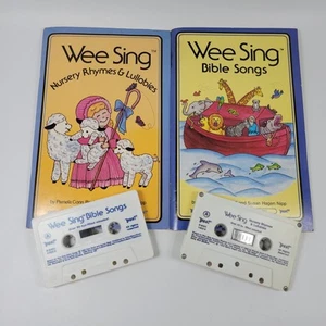 Wee Sing Bible Songs & Nursery Rhymes/Lullabies Book & Cassette Tape 1986 Lot - Picture 1 of 11