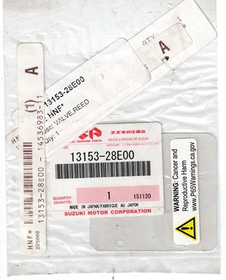 Suzuki Reed Valve Petal 13153-28E00 OEM reed valve for Suzuki RMX250 - Image 1 of 3