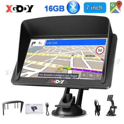 XGODY 9 Zoll navi BT GPS Navigationsgerät DE Karten 16GB+256MB LKW PKW WOMO BUS - Bild 1 von 4