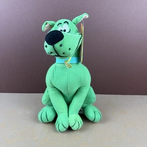New 2011 Scooby-Doo 10" Fluorescent Neon Green Hanna Barbera Sitting Hang Tag - Picture 1 of 11
