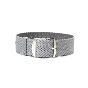 Perlon-Uhrenarmband Hellgrau von ClassicWatchStraps - 7 Stegbreiten - Picture 1 of 2