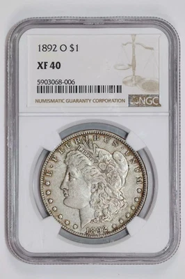 1892-O MORGAN DOLLAR NGC XF40 - Image 1 of 2
