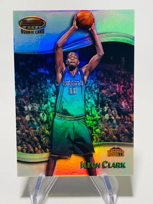 KEON CLARK 1998-99 Bowman’s Best REFRACTOR Rookie RC #113 #’d/400 Nuggets - Image 1 of 3