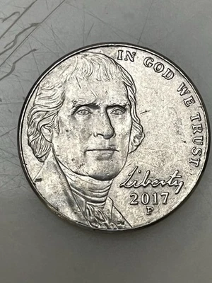 2017 P 5 Cent Us Coin Error Die Chip - Image 1 of 3