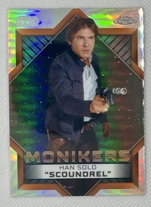 2023 Topps Chrome Star Wars Monikers Han Solo "Scoundrel" #M-5 - Bild 1 von 2