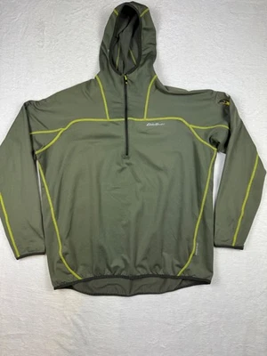 Sudadera con Capucha Eddie Bauer Para Hombres Grande Verde Primera Ascensión Rejilla 1/2 Cremallera Pullover Talla TXXL Foto 1 de 4
