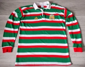 Leicester FC Rugby Home Shirt 1990/1992 Admiral 44" Large Jersey Top 1991 Tigers - Picture 1 of 12