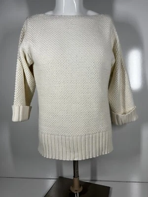 Suéter Andrea Jovine Tejido Algodón Manga Larga Regalo Navidad Mujer Talla Grande Foto 1 de 4