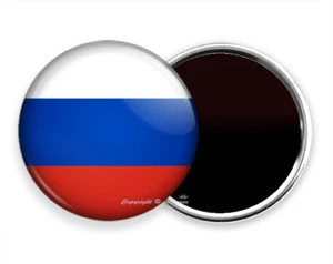 BANDERA DE LA FEDERACIÓN RUSA EMBLEMA RUSO HD NEVERA REFRIGERADOR PORTA NOTAS IMÁN - Imagen 1 de 1