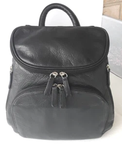 Osgoode Marley ~ Zaino/borsa a tracolla convertibile in morbida pelle di ciottoli organizer - Foto 1 di 23