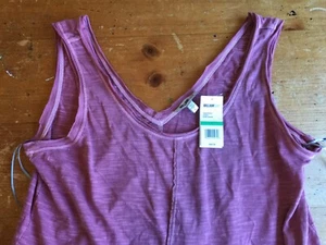 NWT WILLIAM RAST WOMEN'S Ruffled Tank Shirt Roan Rouge Dusty Rose $ 49.50 B28 - Picture 1 of 4