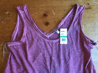 NUEVO CON ETIQUETAS WILLIAM RAST MUJER Camisa sin mangas con volantes Roan Rouge Dusty Rose $49.50 B28 Foto 1 de 4