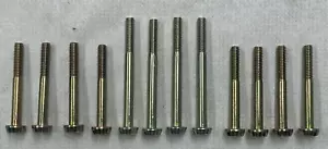 1967-69 CORVETTE TRI POWER 2300 2BBLL HOLLEY BOWL SCREW SET 12PC 8-2" 4-2.5" - Foto 1 di 1