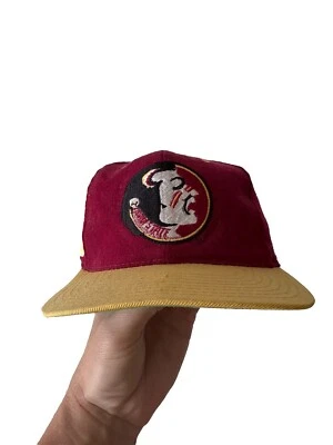 Boné chapéu vintage anos 90 FSU Seminoles American Needle Airhead 100% lã médio - Imagem 1 de 4