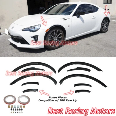 Para 2012-2021 Scion FR-S / Toyota 86 / Subaru BRZ estilo T guardabarros llamaradas (ABS) Foto 1 de 4