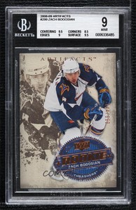 2008-09 Upper Deck Artifacts /999 Zach Bogosian #299 BGS 9 MINT Rookie RC