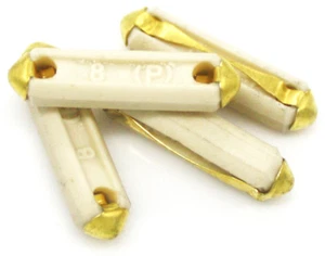 Ceramic Fuse, 8 Amp, German Made, Porsche 356, 911, 912, 914 - Bild 1 von 2