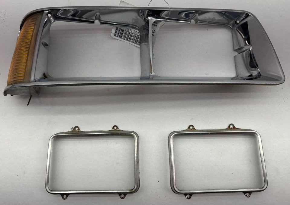 1984-87 Buick Regal RIGHT side chrome headlight bezel With Marker OEM - Image 1 of 4